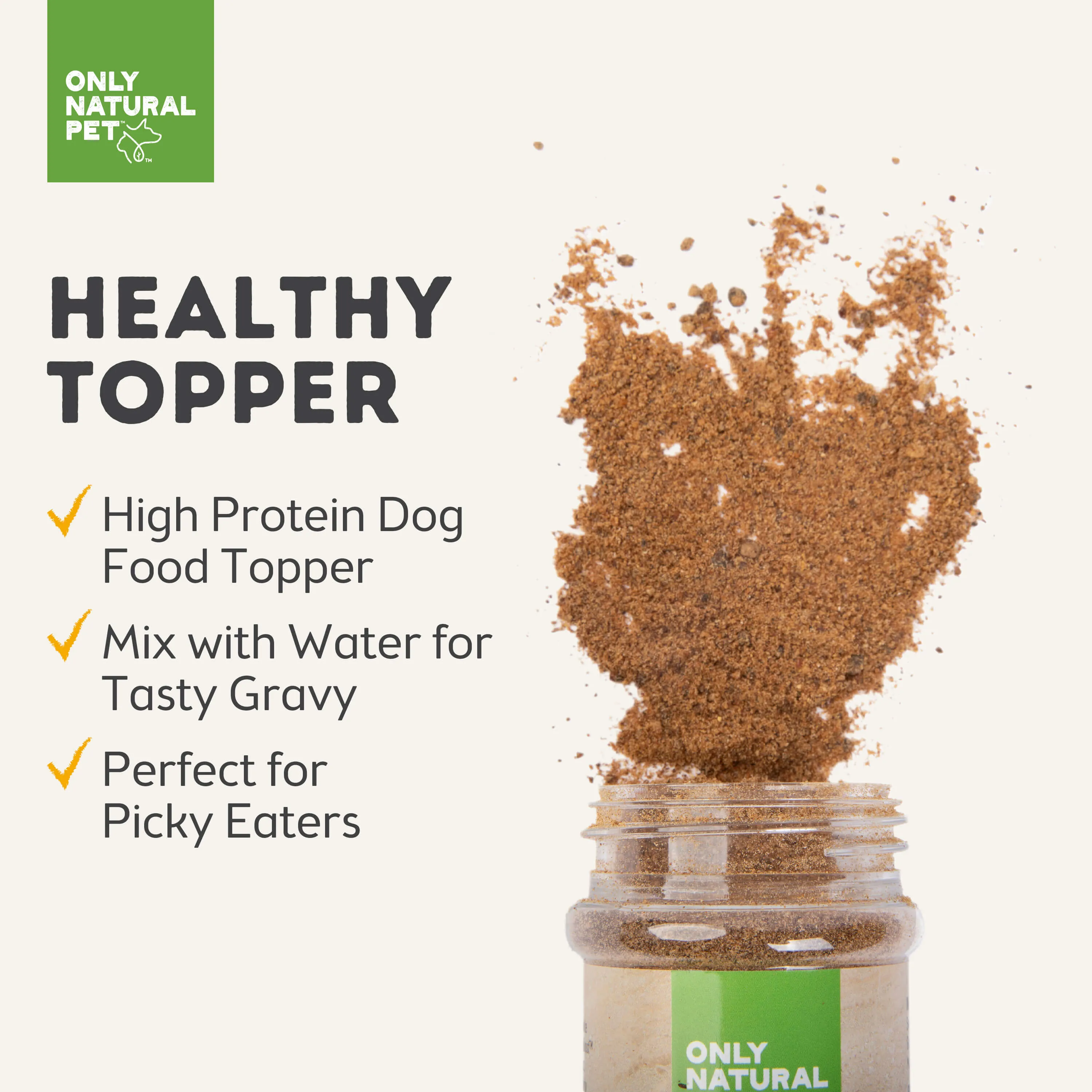 Only Natural Pet MaxMeat Jerky Boost Air-Dried Natural Meal Topper Chicken Recipe for Dogs