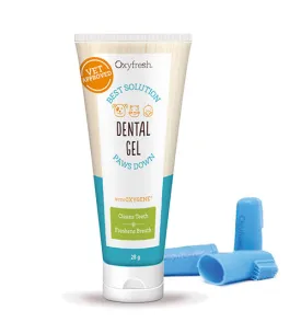 Oxyfresh Dental Gel and Finger Brush Kit - Dental Care for Pets