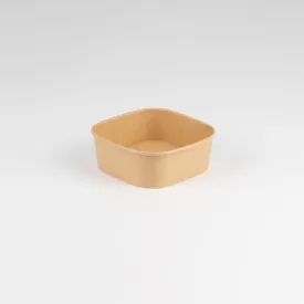 PE Coated Square Kraft Bowls x300