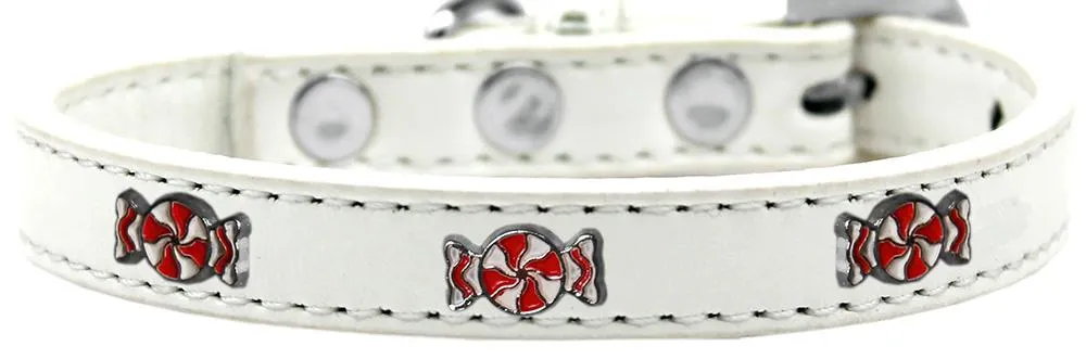 Peppermint Widget Dog Collar White Size 18