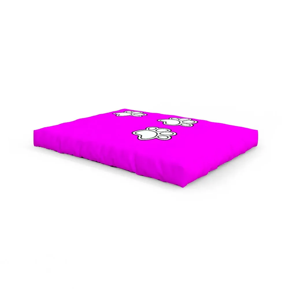 Pet Bed - Paws on Pink