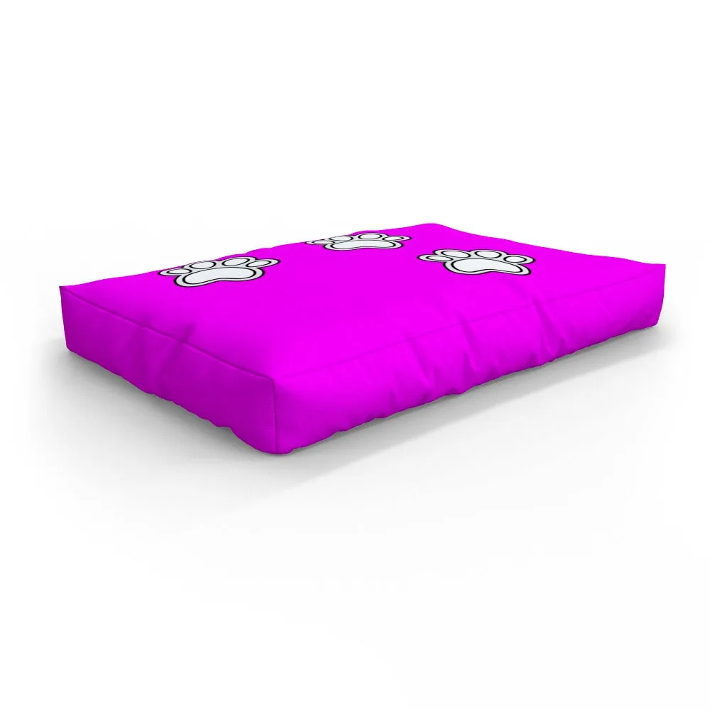 Pet Bed - Paws on Pink