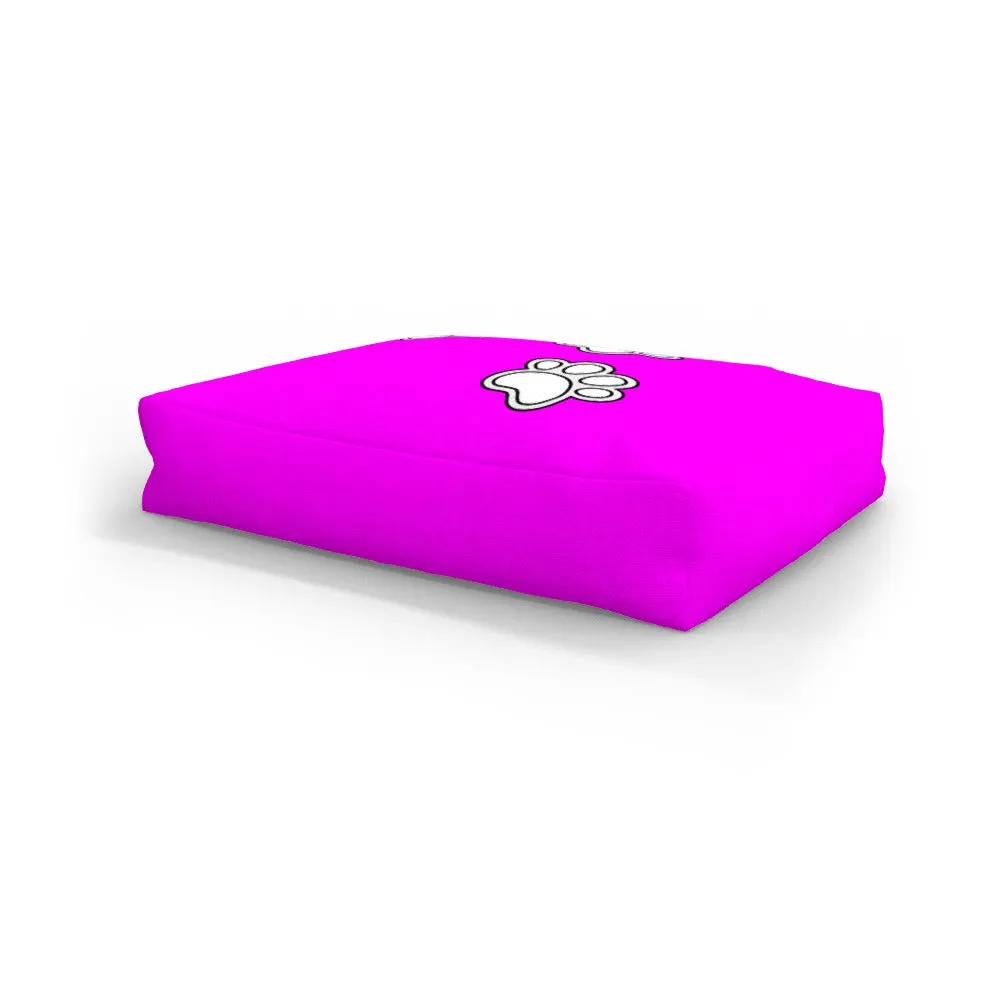 Pet Bed - Paws on Pink