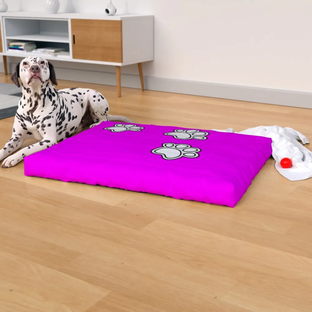 Pet Bed - Paws on Pink