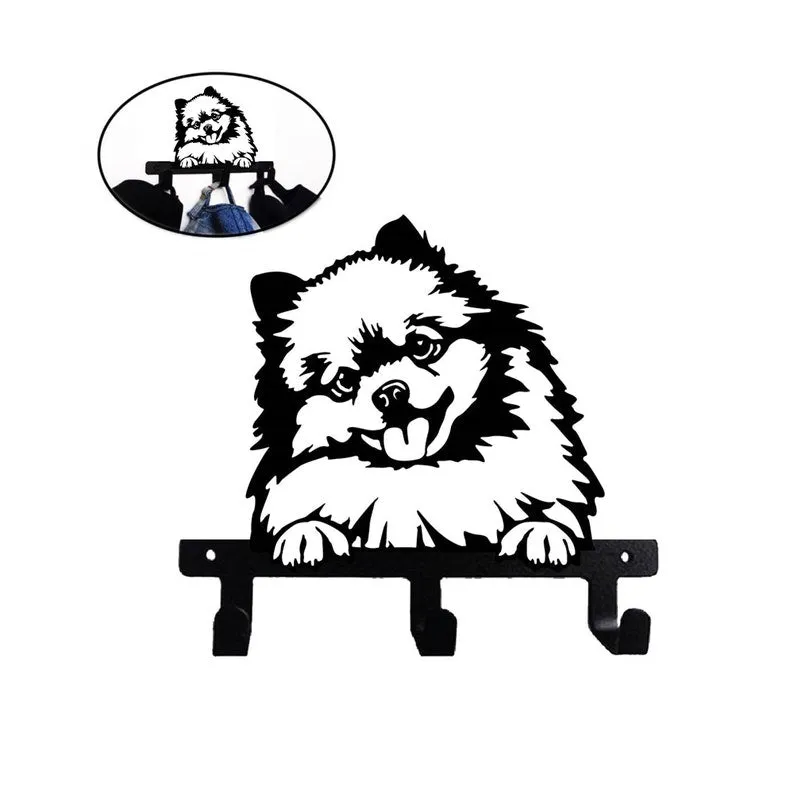 Pomeranian Pom Pom Wall Hook