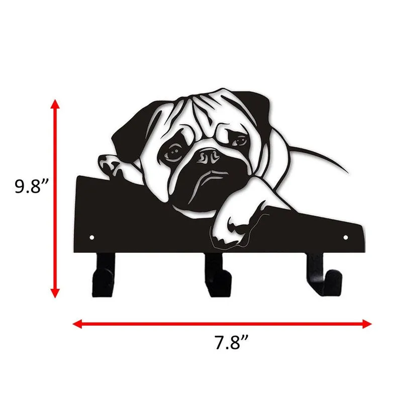 Pug Puggo Wall Hook