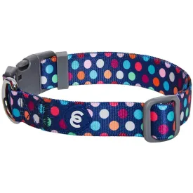 Rainbow Polka Dots Dog Collar for Stylish Pups