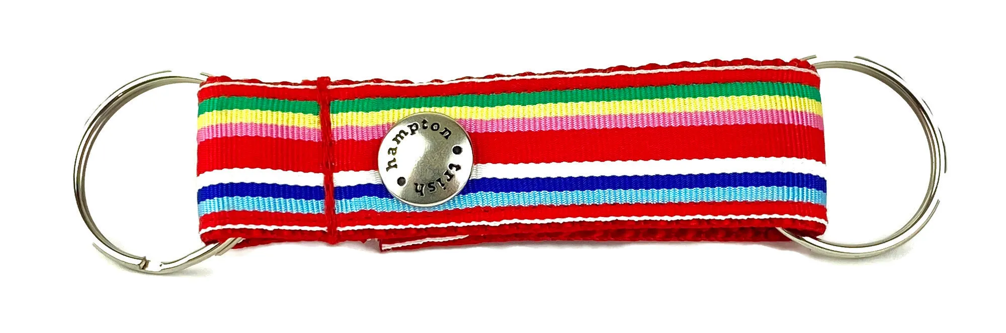 Red Multi Stripe Snappy Keychain - 768