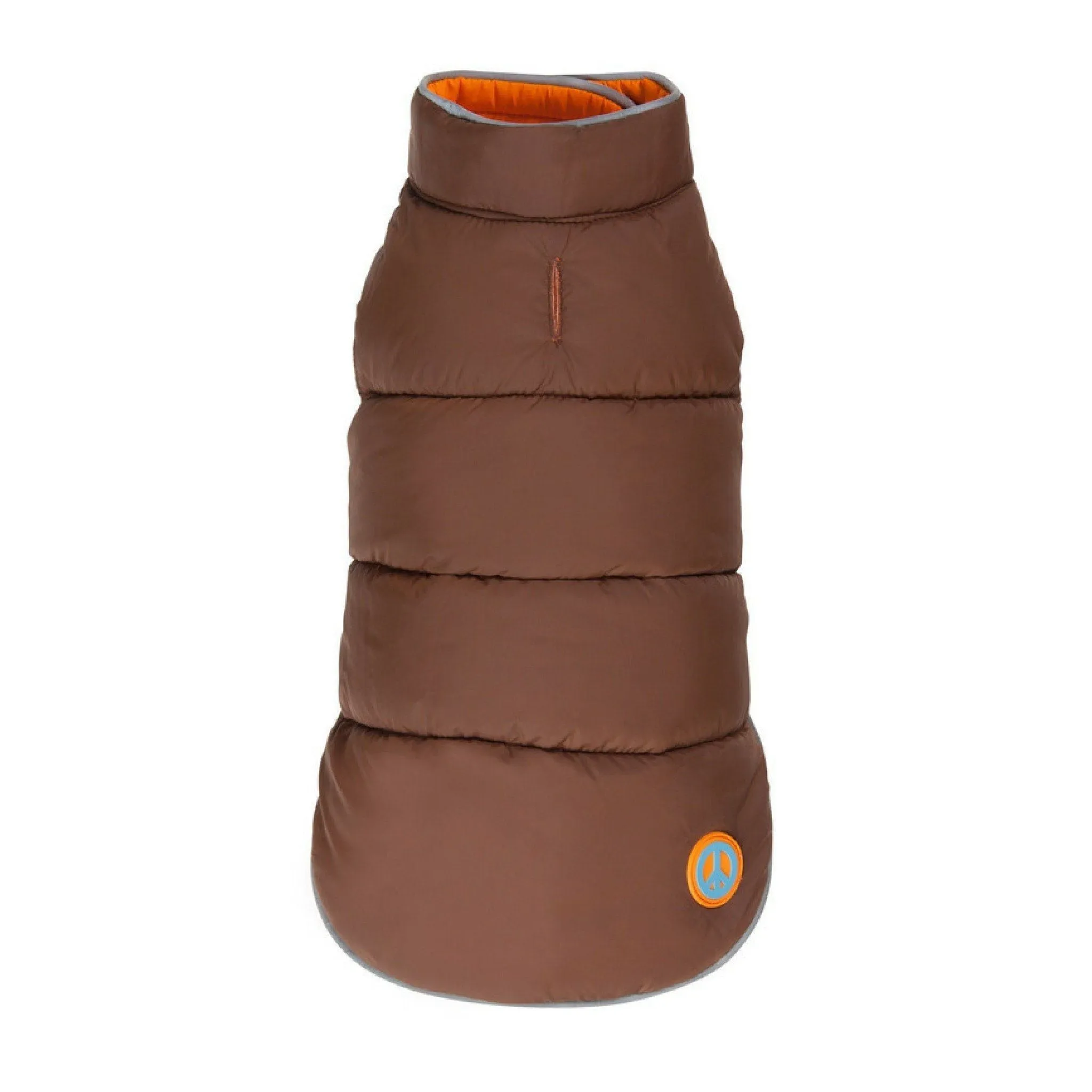 Reversible Peace Sign Dog Puffer