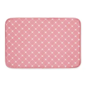 Rose Printed Trellis Paw Pet Mat