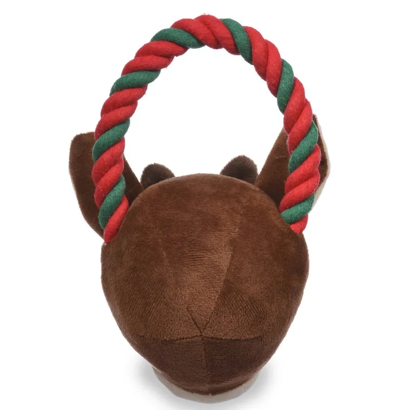 Rudolph: 7.5" Rudolph Rope Head Pet Toy