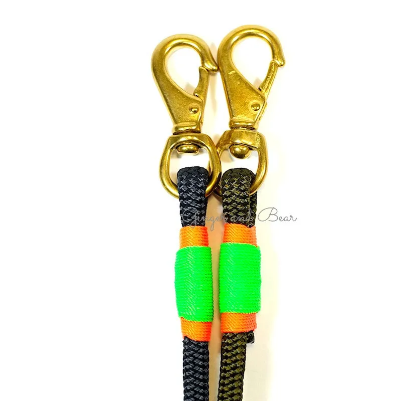 Rugged Hudson Leash: Citrus, Olive
