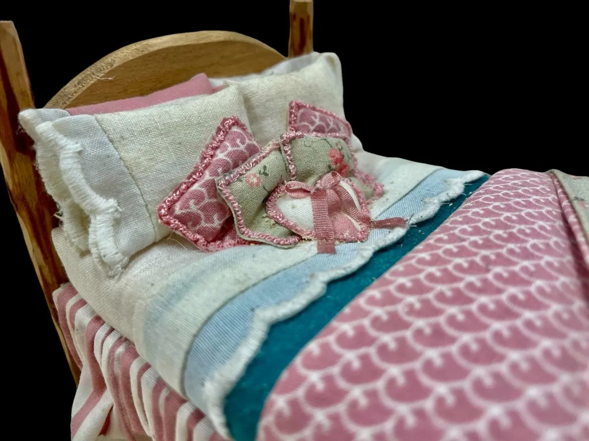 Rustic Pink Bed by Lorraine Scuderi