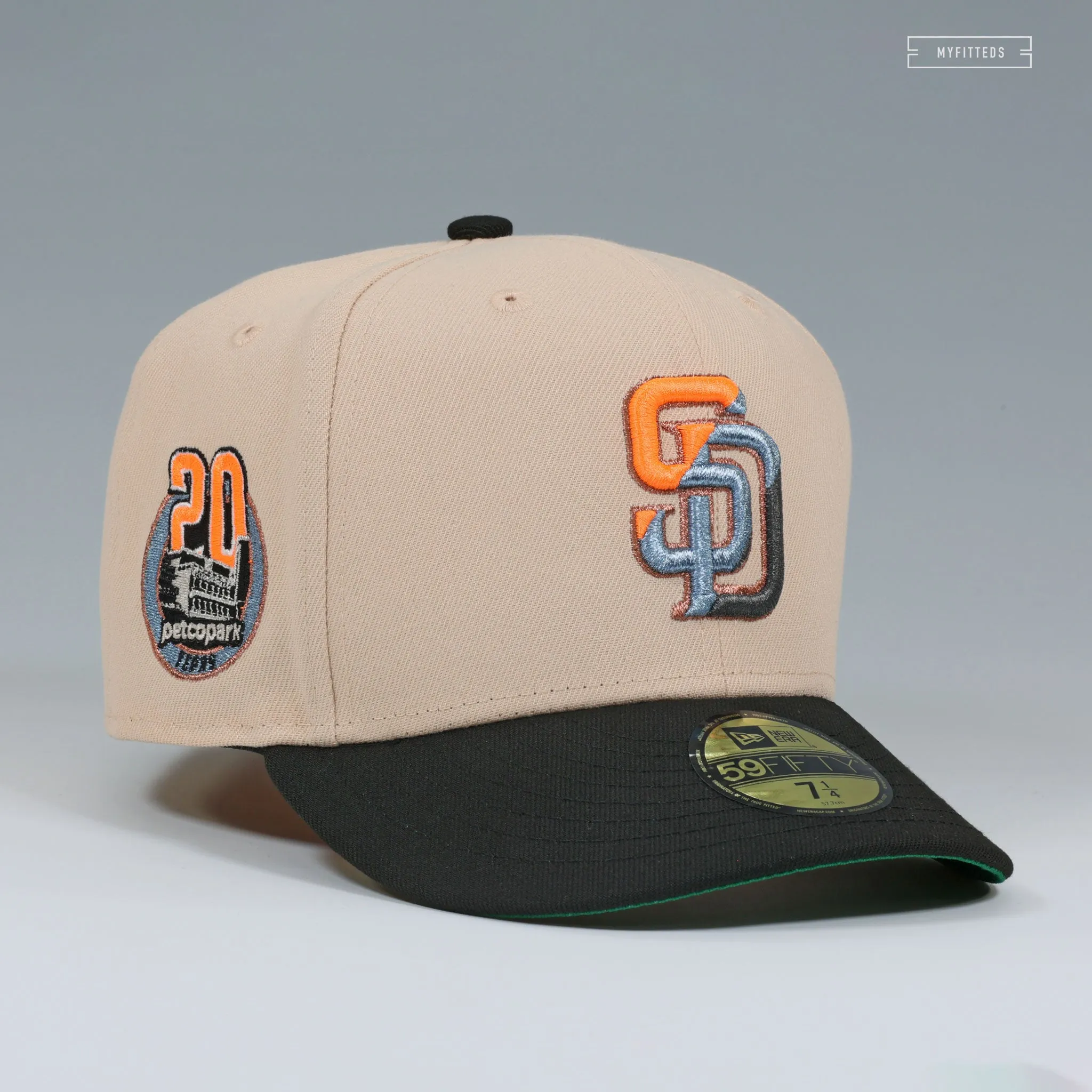 SAN DIEGO PADRES PETCO PARK 20TH ANNIVERSARY "SAN DIEGO SUNSET" NEW ERA FITTED CAP
