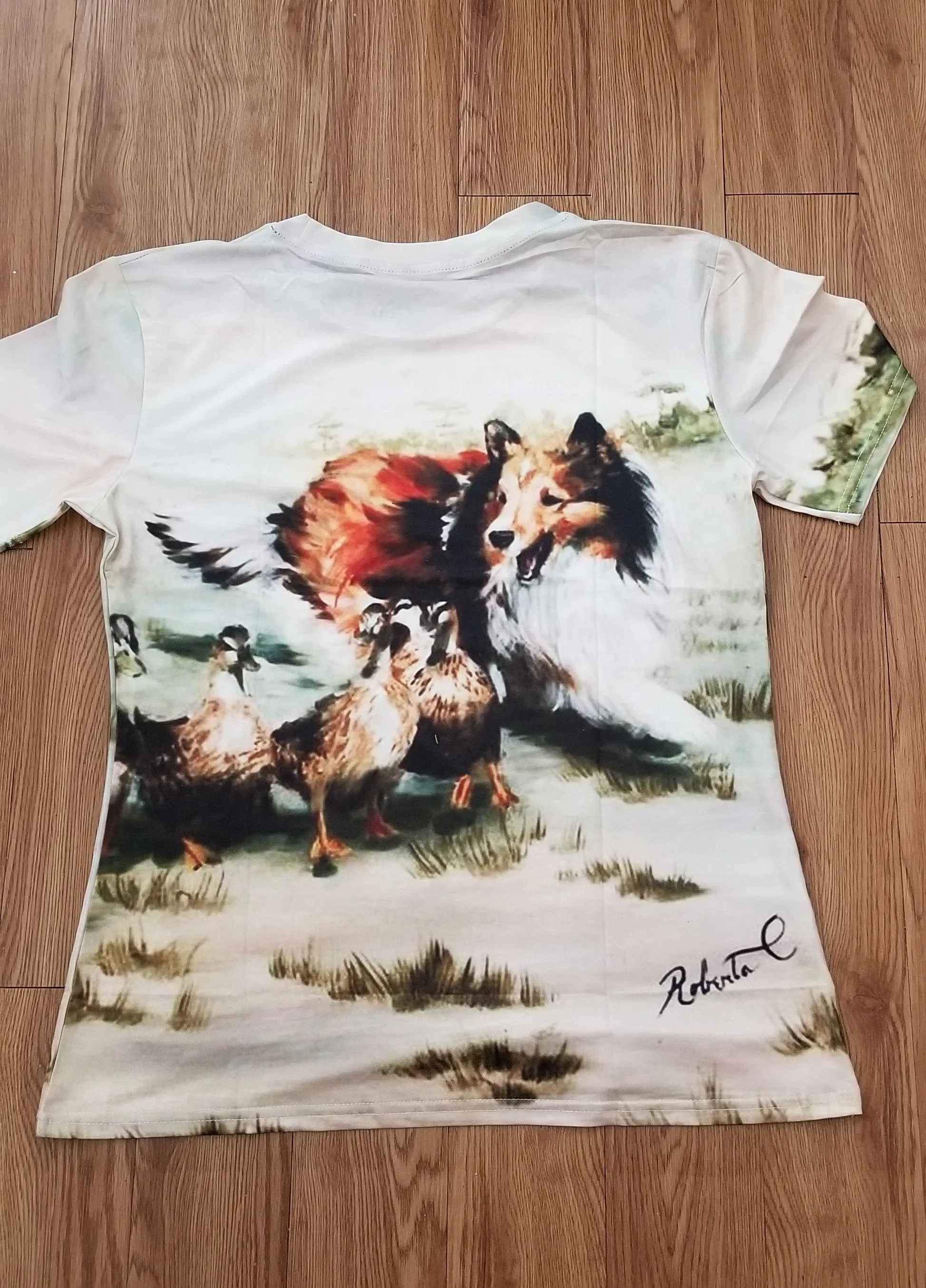 Shetland Sheepdog Sheltie Duck Herding T-Shirt