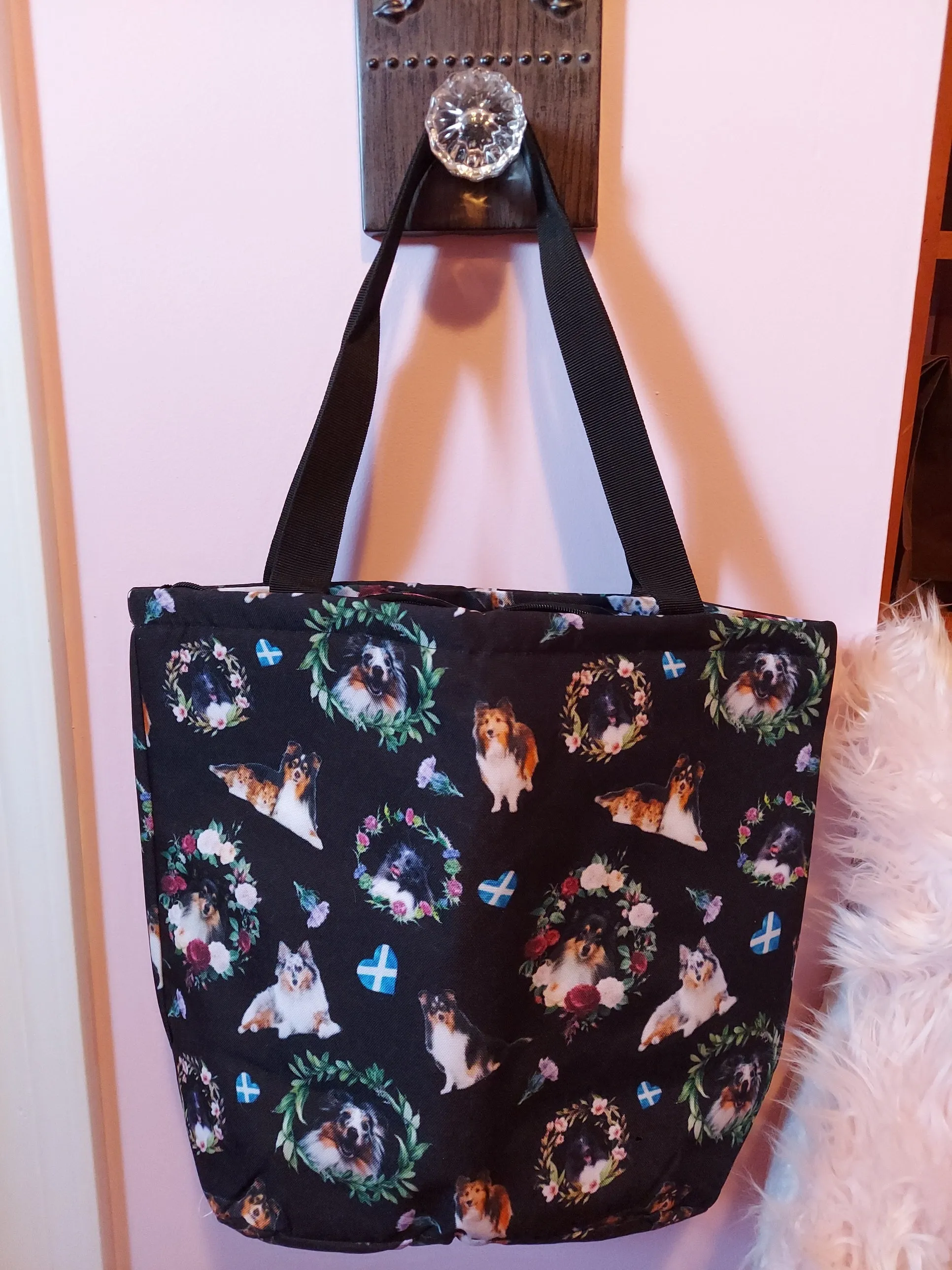 Shetland Sheepdog Sheltie Handbag Purse Tote