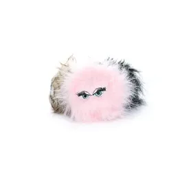 Silly Squeaker iBall Small Black Brown Pink Dog Toy