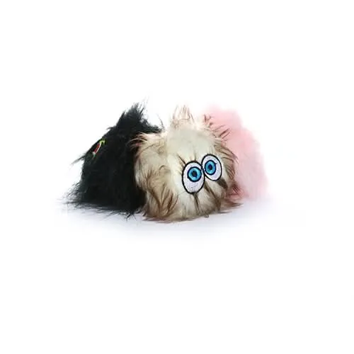 Silly Squeaker iBall Small Black Brown Pink Dog Toy