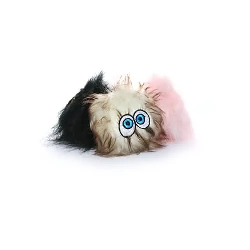 Silly Squeaker iBall Small Black Brown Pink Dog Toy