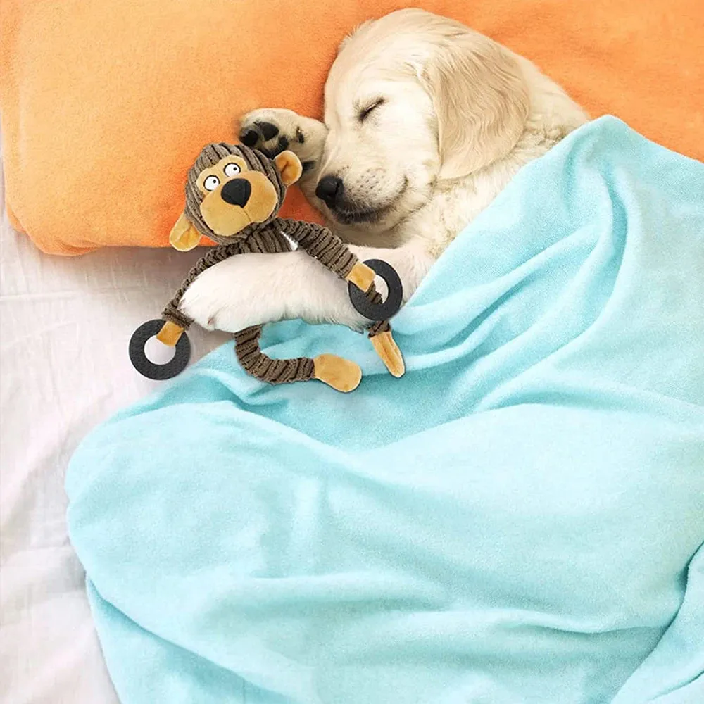 Squeak-a-licious Puppy Chew Thangs: Monkey Business for Tiny Teeth!