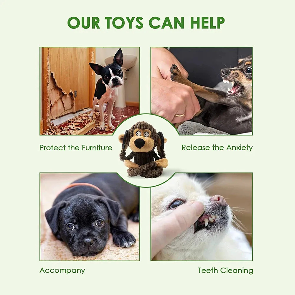 Squeak-a-licious Puppy Chew Thangs: Monkey Business for Tiny Teeth!