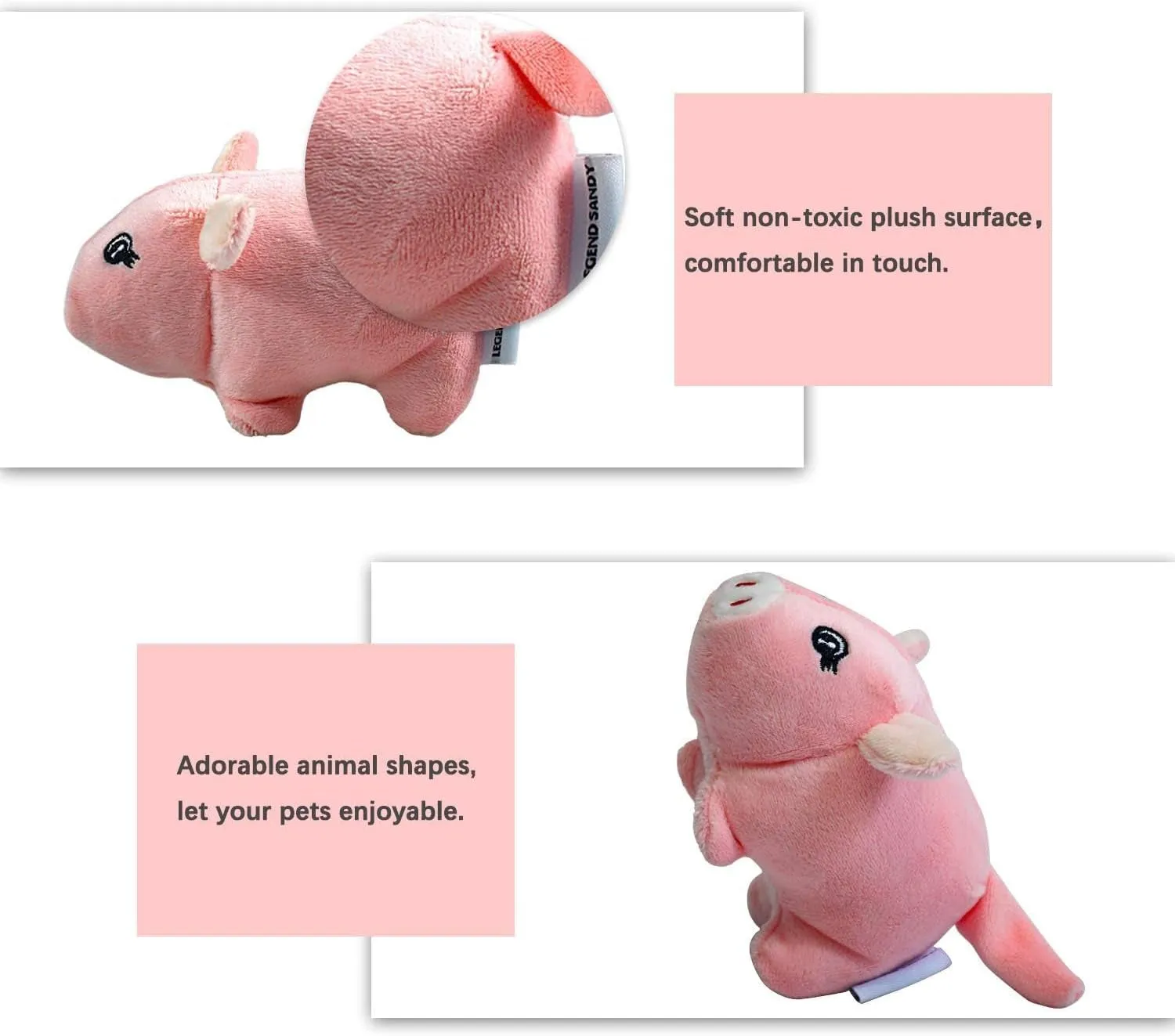 Squeaky Plush Dog Toy Pack for Puppy, Small Stuffed Puppy Chew Toys 12 Dog Toys Bulk with Squeakers, Cute Soft Pet Toy for Small Medium Size Dogs