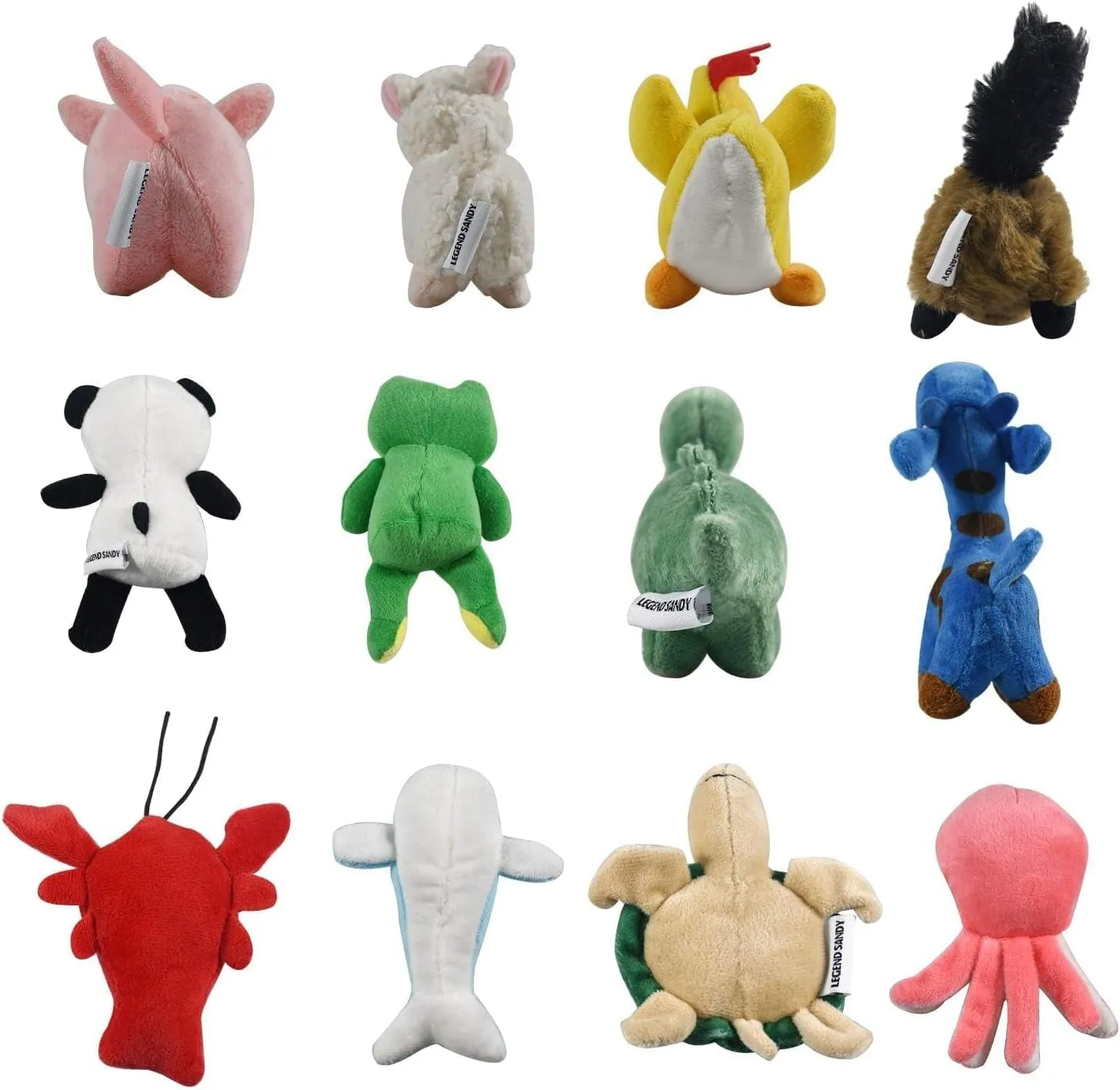 Squeaky Plush Dog Toy Pack for Puppy, Small Stuffed Puppy Chew Toys 12 Dog Toys Bulk with Squeakers, Cute Soft Pet Toy for Small Medium Size Dogs