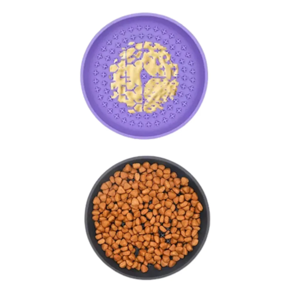 Talking Dog Club Lickables Licking Bowls for Dogs and Cats (Black)