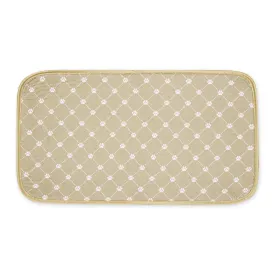 Taupe Printed Trellis Paw Pet Mat Small