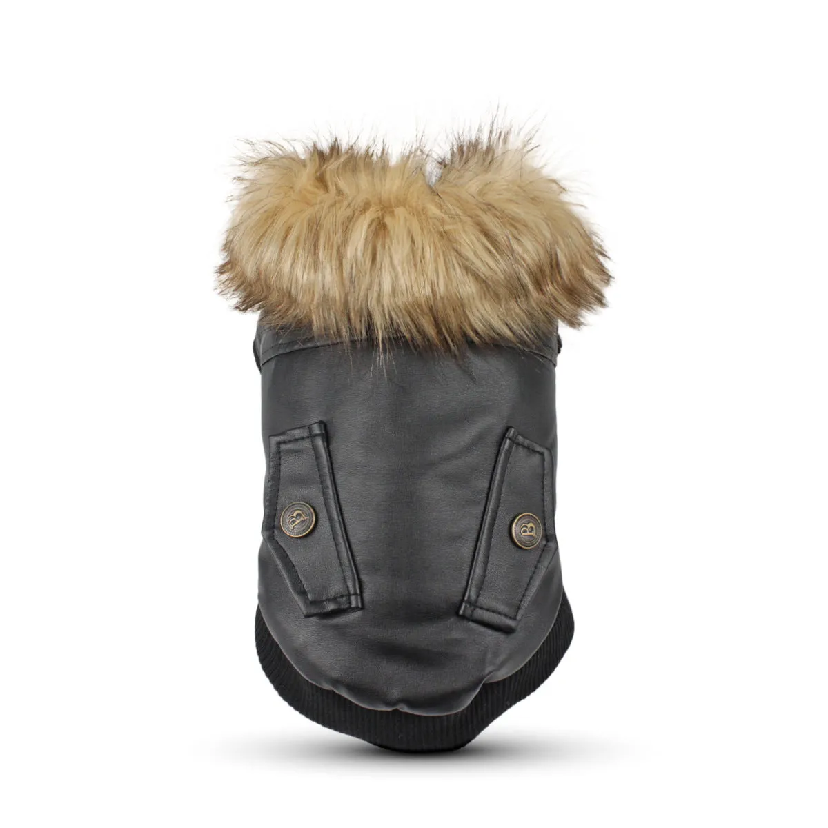 Winter Warm Leather Dog Coats Windproof Waterproof Dog Winter Coat Jackets
