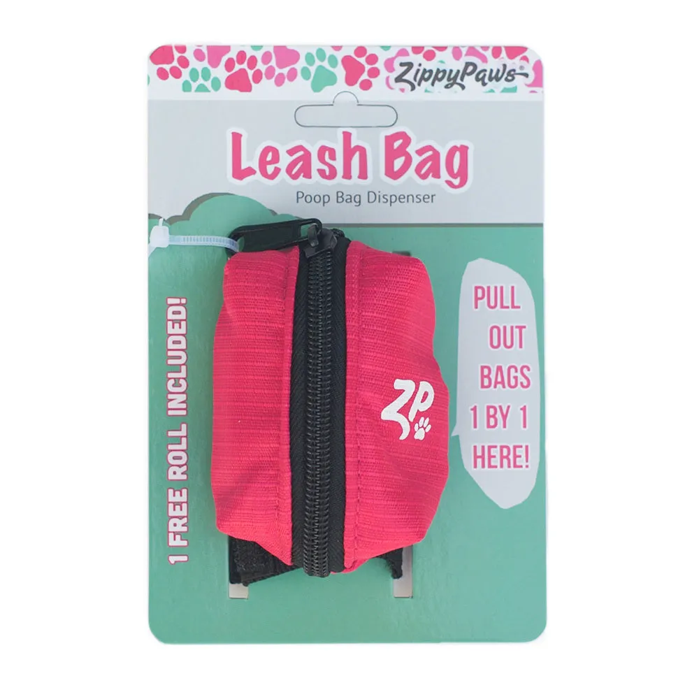 Zippy Paws Adventure Leash Dog Poop Bag Dispenser   BONUS Roll
