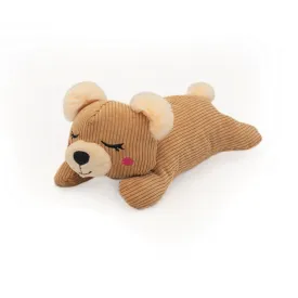 ZippyPaws Snooziez with Shhhqueaker Bear Dog Toy